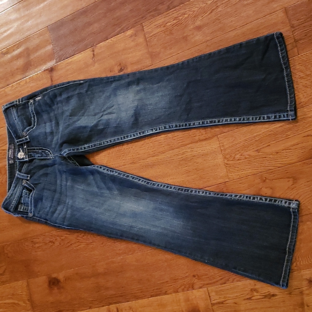 See See Paris Glitter Straight Leg Spijkerbroek Blauw | Botique Fashion